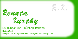 renata kurthy business card